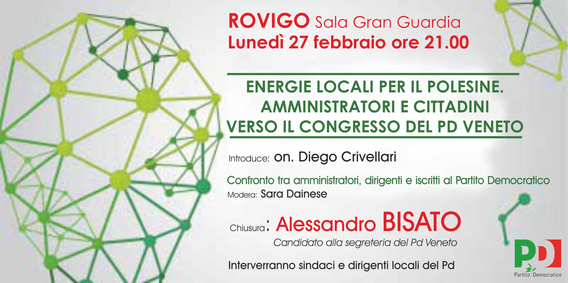 Al momento stai visualizzando Energie locali per il Polesine Amministratori e cittadini verso il congresso per il PD Veneto