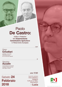 Scopri di più sull'articolo Lusia incontro Paolo De Castro